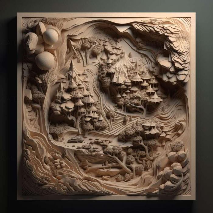 نموذج ثلاثي الأبعاد لآلة CNC 3D Art 